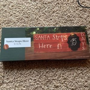 Santa Countdown Chalkboard